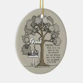 ORNEMENT ROND EN CÉRAMIQUE CONSIDÉREZ DE VIVRE (Droite)