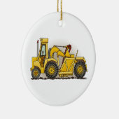 Ornement Rond En Céramique Construction d'engin de terrassement (Droite)