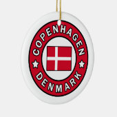 Ornement Rond En Céramique Copenhague Danemark (Droite)