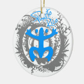 Ornement Rond En Céramique Coqui Taino Port Riche (Gauche)