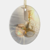 Ornement Rond En Céramique Corps d'ornement du Christ (Droite)