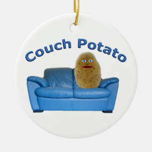 Ornement Rond En Céramique Couch Potato