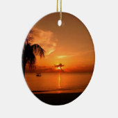 Ornement Rond En Céramique coucher de soleil (Droite)