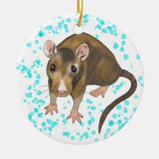Ornement Rond En Céramique Couleur pour aquarelle de rat