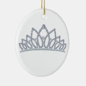Ornement Rond En Céramique Couronne royale (Droite)