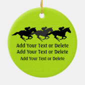 Ornement Rond En Céramique Course à cheval - SRF (Dos)