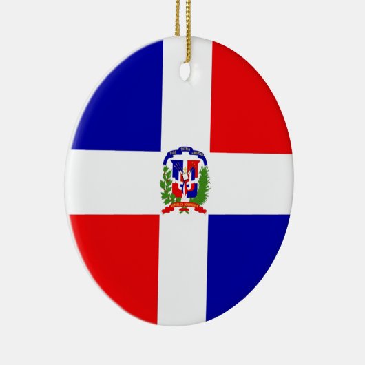 Ornement Rond En Céramique Coût bas ! La République Dominicaine (Droite)