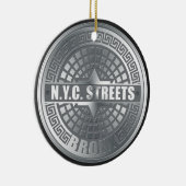 Ornement Rond En Céramique Couvercles de regards Bronx (Droite)