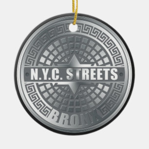 Ornement Rond En Céramique Couvercles de regards Bronx