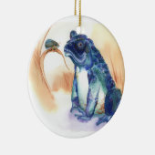 Ornement Rond En Céramique Crapaud, grenouille (Droite)