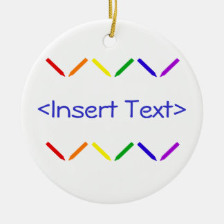 Ornement Rond En Céramique Crayons