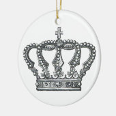 Ornement Rond En Céramique Crown du Roi (Gauche)