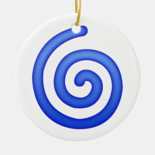 Ornement Rond En Céramique Cyclone - Emoji