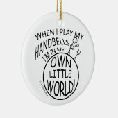 Ornement Rond En Céramique Dans Ma Propre Petite Clochette Mondiale (Droite)