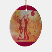 Ornement Rond En Céramique Danse (Droite)