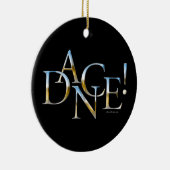 Ornement Rond En Céramique Danse ! (Chrome) (Droite)