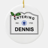 Ornement Rond En Céramique Dennis mA (Dos)