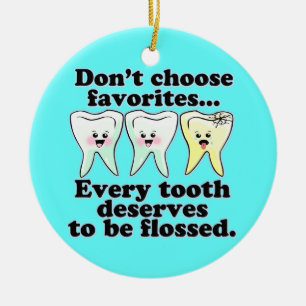 Ornement Rond En Céramique Dentiste