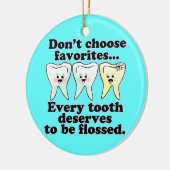 Ornement Rond En Céramique Dentiste (Gauche)