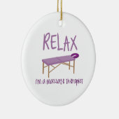 Ornement Rond En Céramique Détendez le Tableau de massage (Droite)