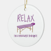 Ornement Rond En Céramique Détendez le Tableau de massage (Gauche)