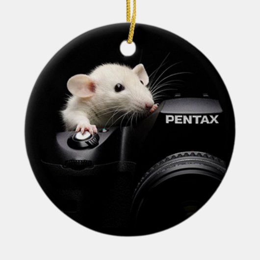 Ornement Rond En Céramique Dis Fromage ! (Devant)