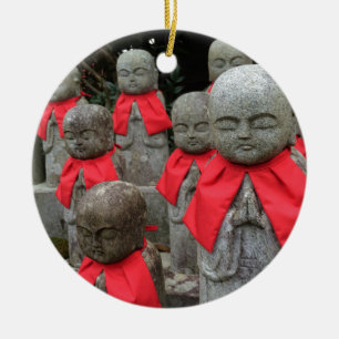 Ornement Rond En Céramique Divinité gardienne de style japonais pour les enfa