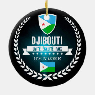 Ornement Rond En Céramique Djibouti