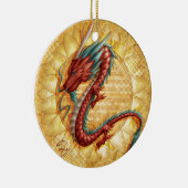 Ornement Rond En Céramique Dragon (Droite)
