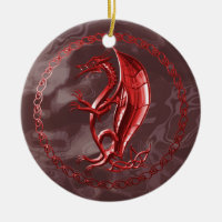 Dragon celtique rouge