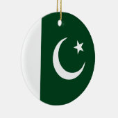 Ornement Rond En Céramique Drapeau du Pakistan (Droite)