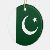 Ornement Rond En Céramique Drapeau du Pakistan (Gauche)