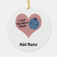 Drôle Je T'Aime Berry Beaucoup mignon Kawaii Blueb