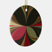 Ornement Rond En Céramique Edgy Earth Kaleidoscope Art (Droite)