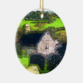 ORNEMENT ROND EN CÉRAMIQUE ÉGLISE RURALE (Droite)