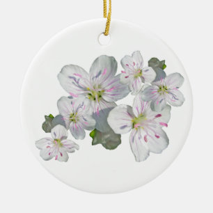 Ornement Rond En Céramique Éléments de coordination du Fleur sauvage de beaut