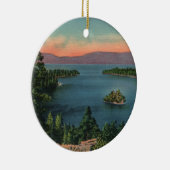 Ornement Rond En Céramique Emerald Bay - Lake Tahoe Orament (Droite)