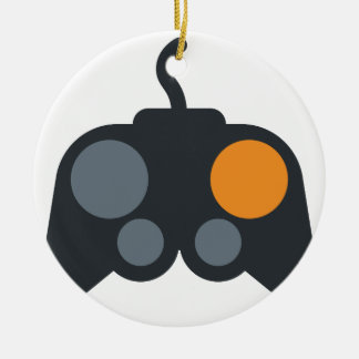 Ornement Rond En Céramique Emoji Twitter - Video Games controller