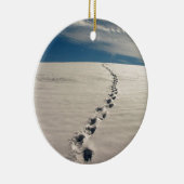 Ornement Rond En Céramique Empreintes dans le sable (Droite)