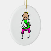 Ornement Rond En Céramique Enfant blessé (Droite)