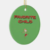 Ornement Rond En Céramique Enfant préféré (Droite)