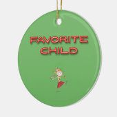 Ornement Rond En Céramique Enfant préféré (Gauche)