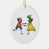 Ornement Rond En Céramique Enfants de prothèse auditive (Droite)