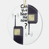 Ornement Rond En Céramique Entendez-moi (Gauche)