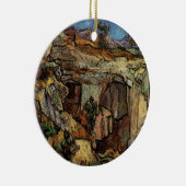 Ornement Rond En Céramique Entrée de la carrière, Saint-Remy par Vincent van (Droite)