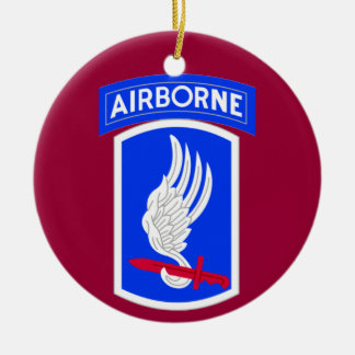 Ornement Rond En Céramique Équipe de combat de l'armée 173rd