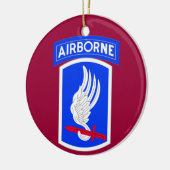 Ornement Rond En Céramique Équipe de combat de l'armée 173rd (Gauche)