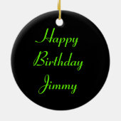 Ornement Rond En Céramique European Common Toad Custom Anniversaire (Dos)