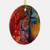 Ornement Rond En Céramique EXCALIBUR, REINE DE L'Imaginaire ÉPÉE MAGIQUE Roug (Droite)