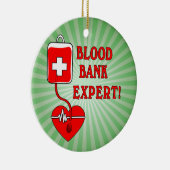 ORNEMENT ROND EN CÉRAMIQUE EXPERT EN BANQUE SANGUINE (Droite)